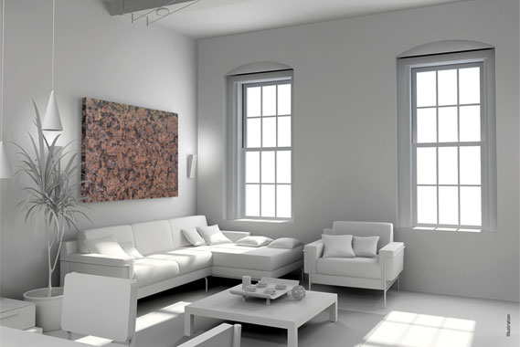 Natursteinheizung im Loft